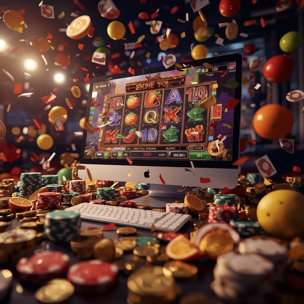 máquinas tragamonedas en la pantalla CASINIA CASINO