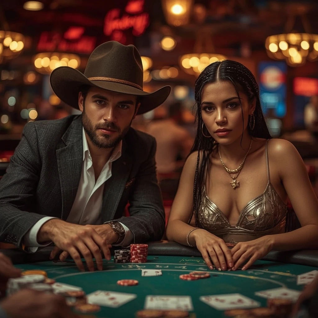 foto de dos jugadores de póker CASINIA CASINO